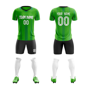 Maillot de football pour homme adulte 2025 à manches courtes, respirant, 100 % polyester extensible, ensemble uniforme, vente en gros de vêtements de football - Product Image 2