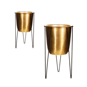 Pots de fleurs et jardinières en métal personnalisés OEM de l'Inde Meilleure qualité pour la maison et le jardin Décoration extérieure nouvelle condition Jardinière - Product Image 1