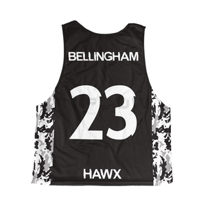 Maillot de crosse réversible Pinnie Lacrosse Sublimation Laker Uniforme de football américain réversible double couche - Product Image 5