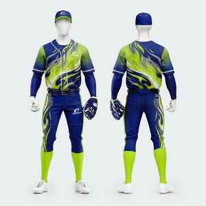 Diseña tus Propios Uniformes de Béisbol/Sóftbol, 100% Poliéster, Impresos, Transpirables, Tallas Grandes, Unisex - Product Image 1