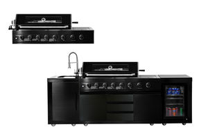 Meubles de cuisine extérieure complets : Barbecues à gaz, ensembles de cuisine extérieurs haute brillance, armoires de base avec plaque de cuisson - Product Image 2