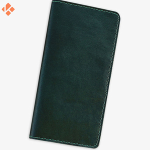 กระเป๋าถือหนังแท้ชั้นหนึ่งสำหรับผู้ชายกระเป๋าถือดีไซน์ยาวพร้อมฝาปิดเปิดโพลีเอสเตอร์ - Product Image 4