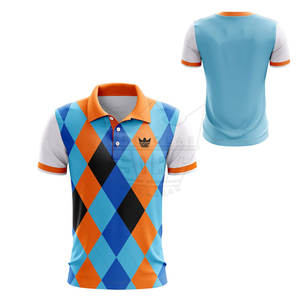 Camiseta de Golf Personalizada para Hombre, de Secado Rápido, Manga Corta, Transpirable, Ecológica, de Poliéster/Algodón, con Logotipo Personalizado por Sublimación - Product Image 3