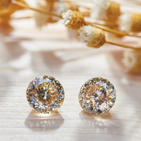 Nouveautés couleur jaune ronde portugaise coupe Moissanite pierre précieuse en gros pour la fabrication de bijoux