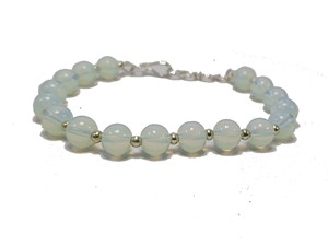 Indian opalite Stone Crystal Fashion Bangle Natural Gemstone <b>Bracelet</b> for <b>Men</b> Women Meditation & Energy Enhancement Gift - Product Image 6