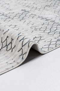 Tapis de couloir en velours bleu et blanc, lavable, 10 mm, géométrique, marocain, en polyester, antidérapant, Turquie, vente en gros, taille personnalisée, OEM, moderne - Product Image 5