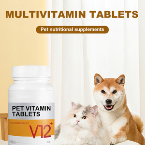 فيتامينات متعددة للحيوانات الأليفة عالية التقييم تدعم صحة الجلد وتحسن الصحة العامة تحتوي على 12 فيتامين مكملات غذائية للحيوانات الأليفة - Product Image 1