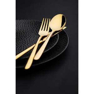 Juego de cubiertos de acero inoxidable de alta resistencia, utensilios pulidos de alta calidad para un rendimiento duradero en la cocina y el comedor. - Product Image 1