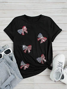 Camisetas de Algodón de Alta Calidad al por Mayor para Mujer, Bordadas, de Cuello Mao, Ajustadas, Anti-UV, con Estampado Personalizado, OEM - Product Image 4