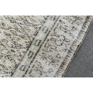 Alfombra Turca Decorativa de 3.3x7.1 pies, Alfombra Marroquí Vintage Gris - Product Image 5