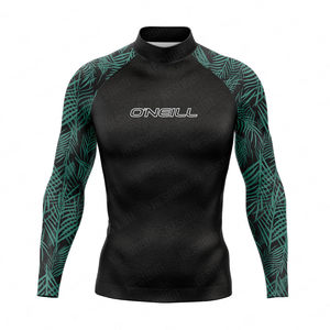 <b>Men's</b> UPF 50 Long Sleeve Rashguard Sun Protection Surf <b>Shirt</b> <b>for</b> Surfing Diving & <b>Swimming</b> Tight Fit Swimsuit & Clothes - Product Image 2
