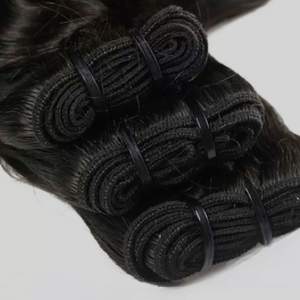 Extensiones de Cabello Humano Natural Rizado, 100% Virgen, Sin Procesar, con Cutícula Alineada, Grado Remy, de la India, para Máquina - Product Image 2