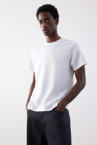 Camiseta de Hombre 100% Algodón, 320g, Cuello Redondo, Hombros Caídos, Peso Pesado, Transpirable, Secado Rápido, Corte Holgado, Estilo Formal y Urbano, Lisa - Product Image 4