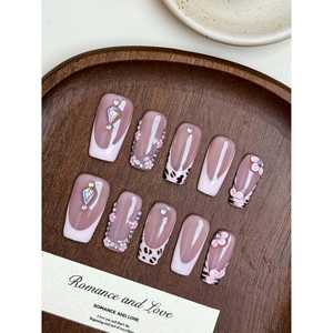 Blush Petal Affair – Faux ongles à presser, accessoire décoratif élégant pour nail art - Product Image 1