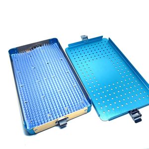 Plateau de stérilisation 255 mm * 155 mm * 30 mm en acier inoxydable, ensemble d'instruments chirurgicaux ophtalmiques et orthopédiques, manuel - Product Image 3