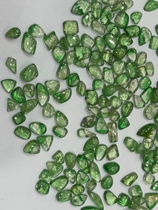 Piedras Preciosas de Tsavorita Bicolor Natural, Lisas, sin Taladrar, sin Cortar, de 8 mm, Granate Verde, Piedras Sueltas para Anillos, Joyería, Venta al por Mayor - Product Image 4