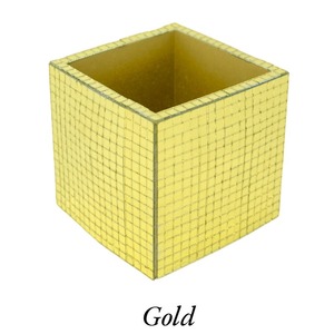 Vela de Cera de Abeja Plateada con Acabado Mosaico, Altamente Perfumada, Hecha a Mano para Decoración de Mesa de Fiesta, Cena Nocturna, Portavelas Tipo T-light - Product Image 3