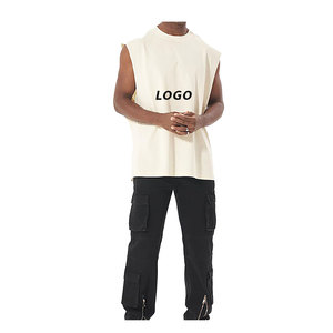 Men's Acid Wash Distressed Gym Tank <b>Top</b> <b>Oversize</b> Sleeveless Athletic <b>Vest</b> for Workout Vintage Fitness Singlet Retro Gym Wear - Product Image 2