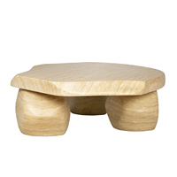 Table basse en fibrociment de style moderne, en travertin, pour l'extérieur, avec logo personnalisé, Auroracraft, pour la cuisine et l'hôpital
