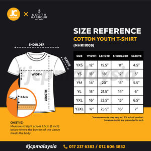 NORTHHARBOUR T-shirt uni pour jeunes enfants 100% coton respirant col rond manches courtes Style décontracté - Product Image 6