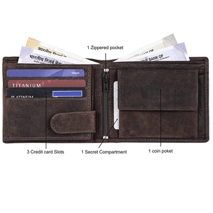 Carteras de Cuero Personalizadas de Alta Calidad 2023, Carteras Delgadas para Hombre, Carteras de Bolsillo Hechas a Medida en Pakistán - Product Image 3