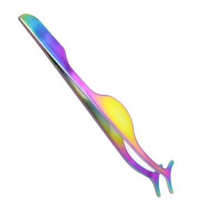 Wholesale High Quality Stainless Steel <b>Eyelash</b> Tweezers Best <b>Application</b> Pointed Tip Beauty Instruments - Product Image 3