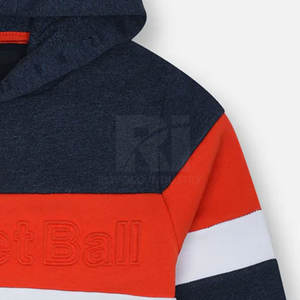 Vente en gros des derniers produits d'hiver Deign Sweats à capuche en relief pour hommes Prix bon marché Offre Spéciale Service OEM Sweats à capuche en relief pour hommes - Product Image 3