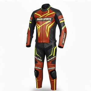 Traje de Motocicleta de Cuero Genuino de Alta Calidad, Ropa Protectora para Motociclismo de Carreras, Traje de Cuero para Motocicleta de Calle - Product Image 1