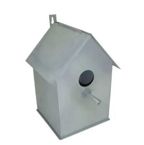 Comedero para Pájaros de Hierro con Forma de Cabaña, Color Morado, Estilo Clásico, en Paquetes y Comederos al por Mayor, Nuevo Producto para Mascotas, Comedero para Pájaros para Colgar en la Pared - Product Image 2