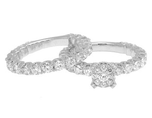 Wedding <b>Rings</b> Fine Jewelry 925 <b>Sterling</b> <b>Silver</b> Moissanite Diamond Engagement <b>Ring</b> <b>Set</b> For Women - Product Image 3