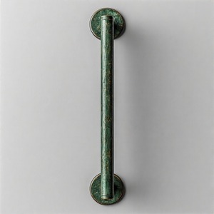 Vervegrip Luxe ห้องน้ำและห้องครัวประตูแบบสัมผัสด้ามจับประตูดีไซน์พรีเมี่ยมทำมือทองเหลืองวินเทจ Patina เสร็จสิ้น - Product Image 6