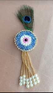 Broche de pluma de pavo real Kundan surtido, accesorio de boda chapado en oro para hombres y mujeres, regalos de padrino, regalos de bienvenida y devolución - Product Image 6