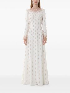 Vestidos de fiesta Elegancia de noche para mujer Vestidos de noche de satén con cuentas de malla elegante Vestido de noche con cuentas para mujer - Product Image 4