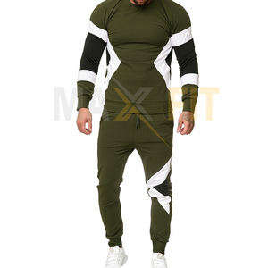 MAXFIT ENTERPRISES Ensemble de jogging et de sweat d'entraînement d'hiver pour hommes personnalisé Deux pièces de survêtement vierge de grande taille de New Training Wear - Product Image 1