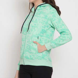 Sweat-shirts à capuche pour femmes en coton 100% de haute qualité, anti-boulochage, respirants, avec logo personnalisable sur le devant - Product Image 3