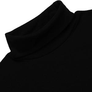 Chemise à col roulé à manches longues personnalisée pour hommes Pull en coton OEM ODM Sweat-shirt de superposition Tissu doux - Product Image 5