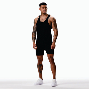 Vente en gros de chemises sans manches en polyester spandex, débardeur décontracté en maille, gilet de musculation, d'entraînement, fitness, maillots de sport pour hommes - Product Image 2