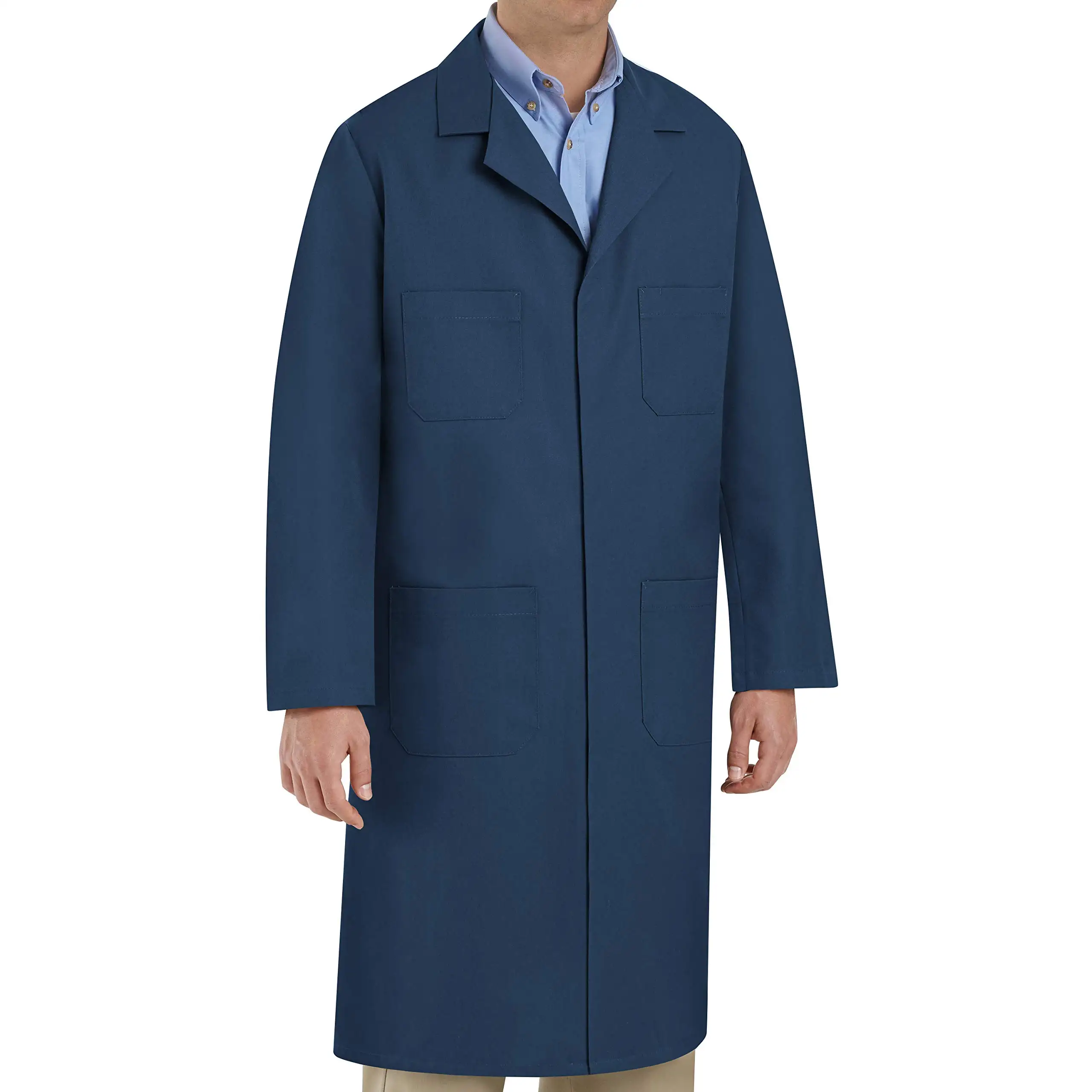 Bata de laboratorio Longitud personalizada Bata de laboratorio médico Uniforme de enfermera Unisex Hospital Doctor Coat