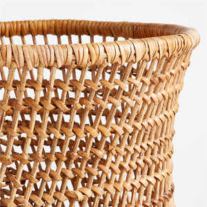 Algarve 16-Inch Woven Rattan & Wire Frame <b>Vase</b> Medium <b>Light</b> Brown Made in the Philippines <b>for</b> Home Decor - Product Image 6