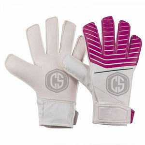 Guantes de Portero con Palma Plana, Diseño a Rayas Blancas y Azules, Guantes de Fútbol con Agarre de Látex Duradero y Correa de Muñeca Segura - Product Image 5