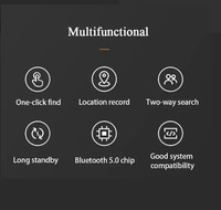 QC PT02 Mini rastreador portátil inalámbrico de fábrica Etiqueta de seguimiento Buscador de llaves inteligente Dispositivo antipérdida de vida inteligente Localizador de mascotas GPS Blu