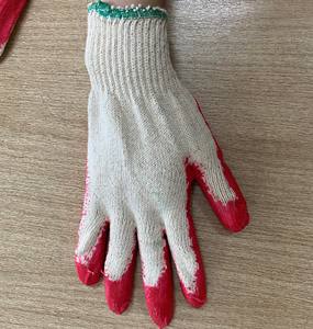 Guantes de trabajo de seguridad con revestimiento de goma vietnamita Anti-Corte Antideslizante Látex Semi-revestimiento Algodón reutilizable para protección de manos - Product Image 2