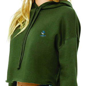 Sweat à capuche ras du cou anti-rides en polaire de haute qualité, respirant, haut pour femme, streetwear tendance pour femme - Product Image 1