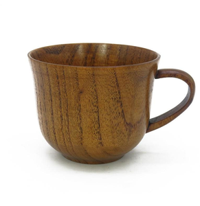 Tasse à thé en bois soucoupes écologique concepteur personnalisé artisanat meilleure qualité à la main en bois naturel tasse à boire - Product Image 4
