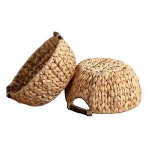 Newest Design <b>Set</b> of 2 Round Shape Rattan Fruit Bowls Customized Sizes Brown Rattan <b>Food</b> Bowls From India Elegant Design - Product Image 1