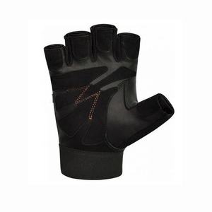 Guantes de levantamiento de pesas transpirables de cuero con logotipo personalizado unisex al por mayor con características de entrenamiento deportivo personalizado - Product Image 5