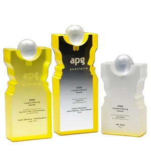 Hot Sales Acrylic Crystal Award Medals Cheap China-Made Sample Plaques for Advertising Gifts