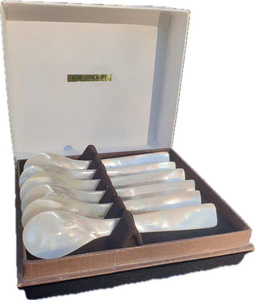 Cuillère en nacre de couleur naturelle, cuillère à caviar fabriquée à partir de nacre naturelle, sans danger pour les utilisateurs, cadeau significatif - Product Image 6