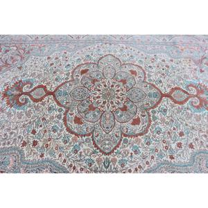 Alfombra Turca de 6.4x9.6 pies (196x292 cm), Alfombra Vintage con Diseño Floral Azul - Product Image 4