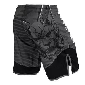 Meilleure vente Short MMA de haute qualité pour hommes Short d'entraînement de kick-boxe en spandex Short d'entraînement avec impression par sublimation de logo personnalisé Service OEM - Product Image 3